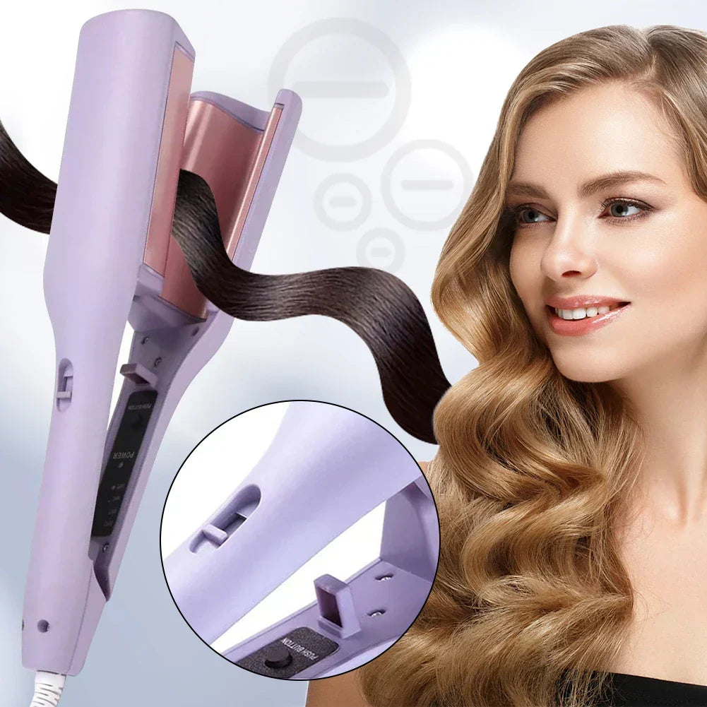 Rose® CurlingIron - Elektrisk Locktång Djupa Vågor Hårböjare