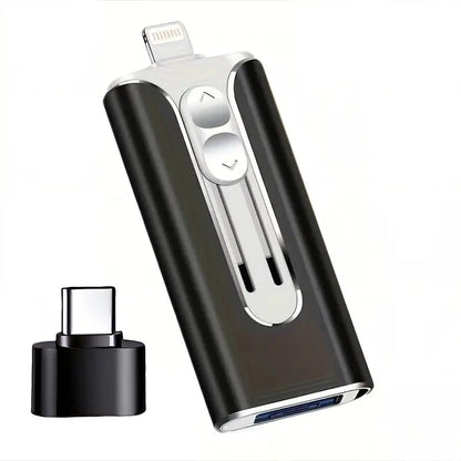 USBDrive - Kompakt Och Hållbar Multi‑Enhet 4‑I‑1 USB-Minnespenna