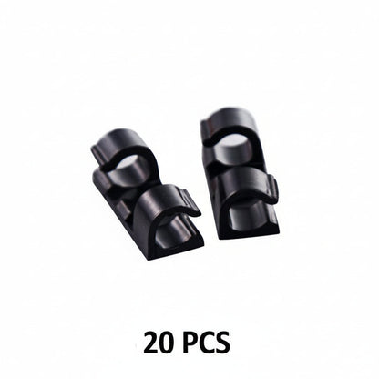 GlideHold® WireClamps 1+1 GRATIS: Självhäftande Enkel Kabelorganisation Trådklämmor