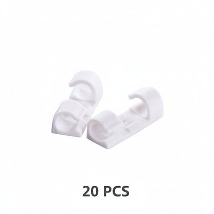 GlideHold® WireClamps 1+1 GRATIS: Självhäftande Enkel Kabelorganisation Trådklämmor