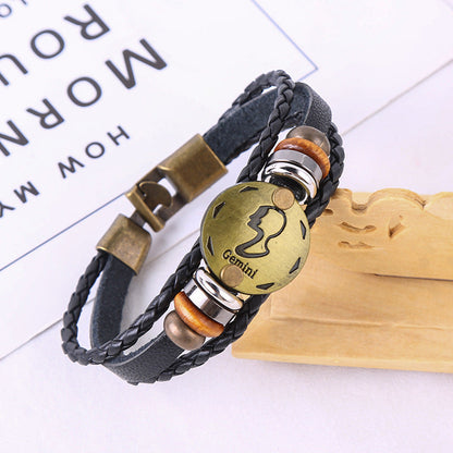 Jewelance™ ZodiacBracelet 1+1 GRATIS: Justerbart Vintage Charm Stjärntecken Armband