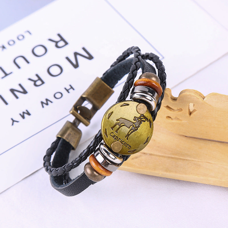 Jewelance™ ZodiacBracelet 1+1 GRATIS: Justerbart Vintage Charm Stjärntecken Armband