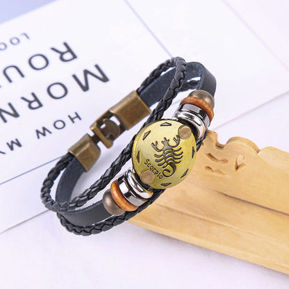 Jewelance™ ZodiacBracelet 1+1 GRATIS: Justerbart Vintage Charm Stjärntecken Armband