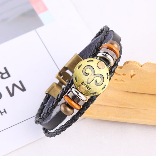 Jewelance™ ZodiacBracelet 1+1 GRATIS: Justerbart Vintage Charm Stjärntecken Armband