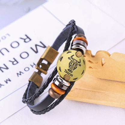 Jewelance™ ZodiacBracelet 1+1 GRATIS: Justerbart Vintage Charm Stjärntecken Armband