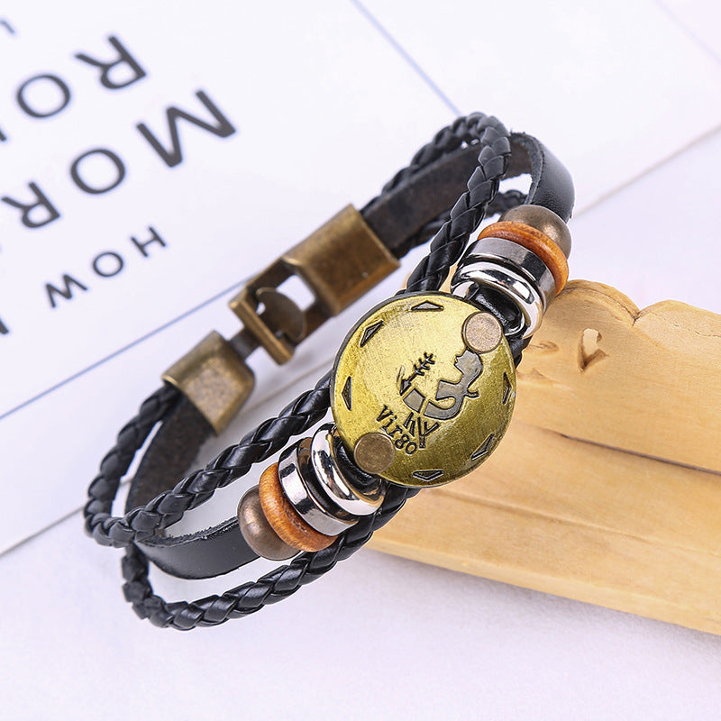 Jewelance™ ZodiacBracelet 1+1 GRATIS: Justerbart Vintage Charm Stjärntecken Armband