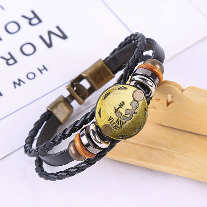 Jewelance™ ZodiacBracelet 1+1 GRATIS: Justerbart Vintage Charm Stjärntecken Armband