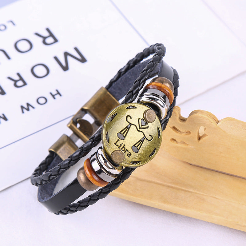 Jewelance™ ZodiacBracelet 1+1 GRATIS: Justerbart Vintage Charm Stjärntecken Armband