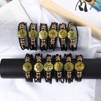 Jewelance™ ZodiacBracelet 1+1 GRATIS: Justerbart Vintage Charm Stjärntecken Armband
