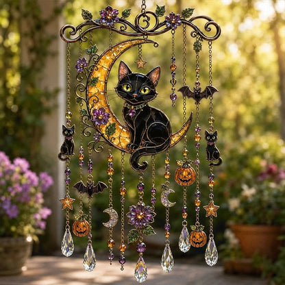 HalloweenChime - Spooky Seasonal Sun Catcher Charm Halloween Vindspel Dekor