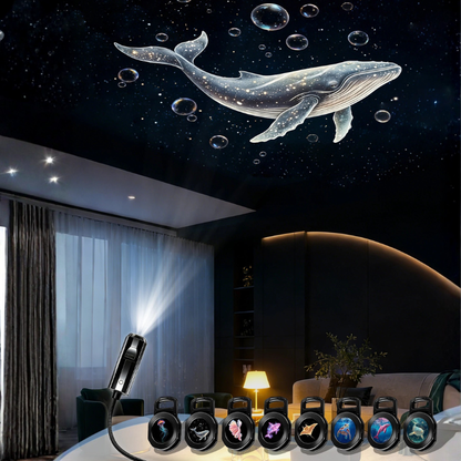 Ledsen™ ProjectorLamp 1+1 GRATIS: Marin Liv Djur Kompakt Projektor Mini Nattlampa