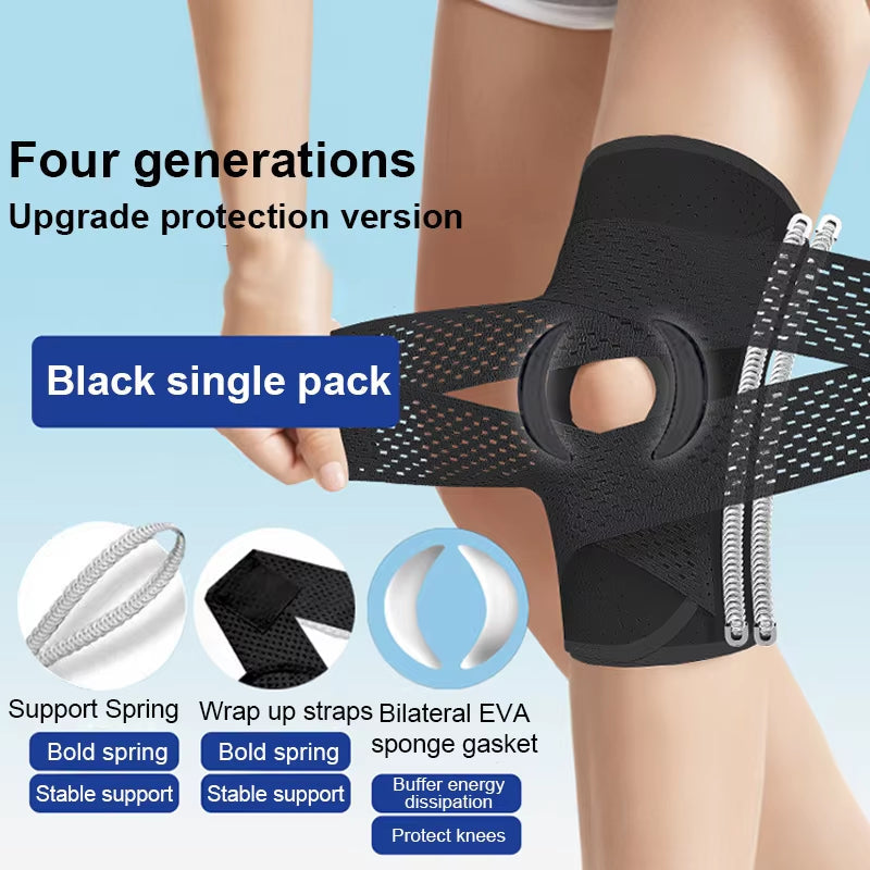 KneeGuard 1+1 GRATIS - Justerbart Knäskydd med Kompression Och Skyddssleeve