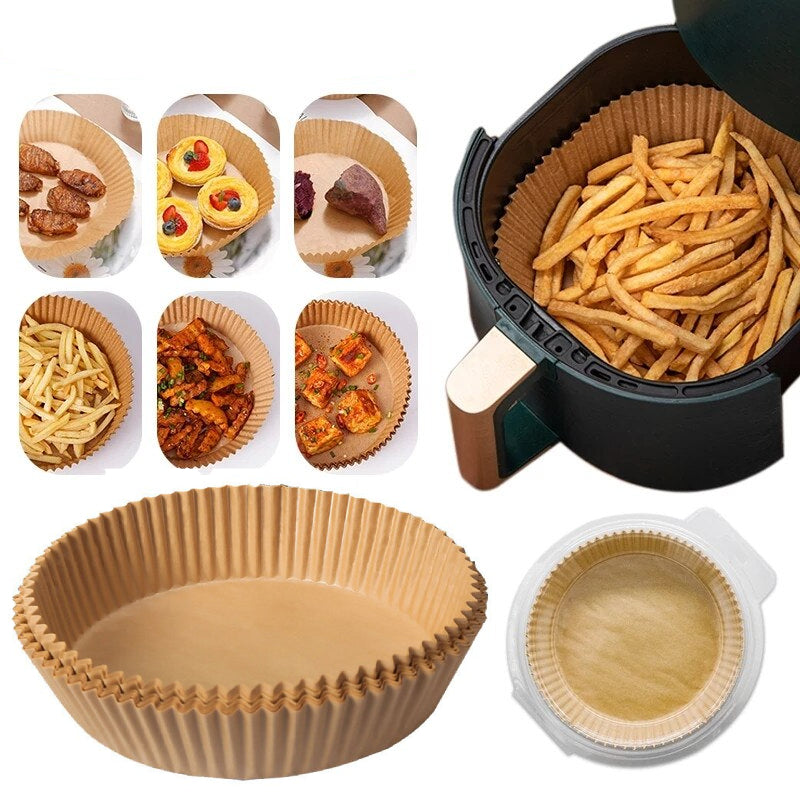 Globetrek° AirFryerLiner: Air Fryer Engångs Pappers Foder
