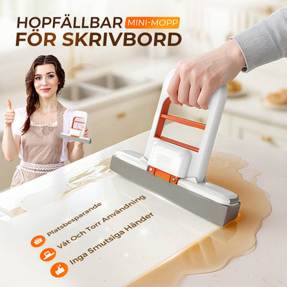 Mini bärbar självvridande mopp
