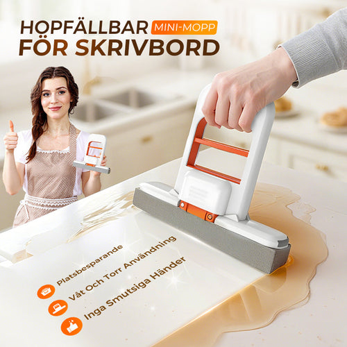 Mini bärbar självvridande mopp