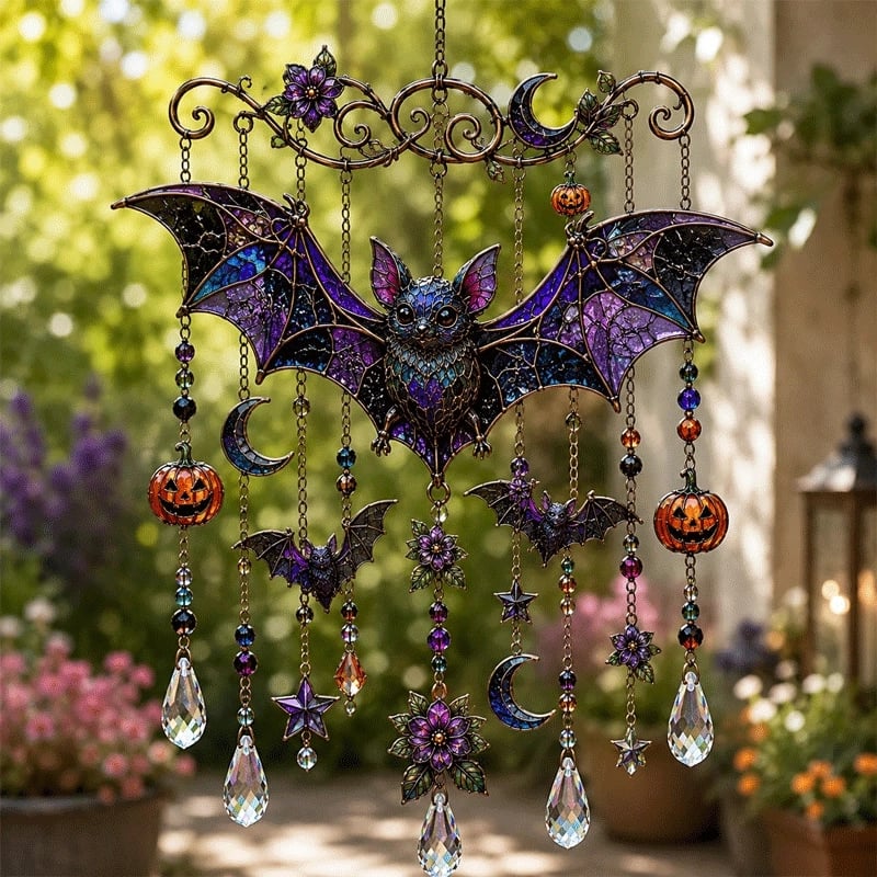 HalloweenChime - Spooky Seasonal Sun Catcher Charm Halloween Vindspel Dekor