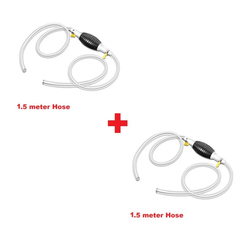 TransferPump 1+1 GRATIS - Lättanvänd Manuell Siphon Bränslepump Vätskeöverföringsslang