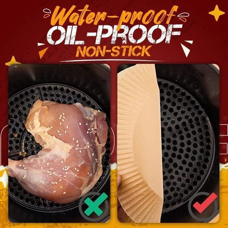 Globetrek° AirFryerLiner: Air Fryer Engångs Pappers Foder
