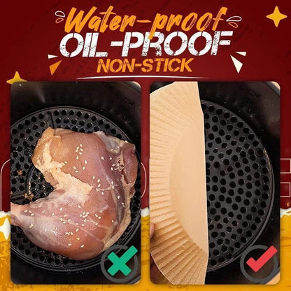 Globetrek° AirFryerLiner: Air Fryer Engångs Pappers Foder