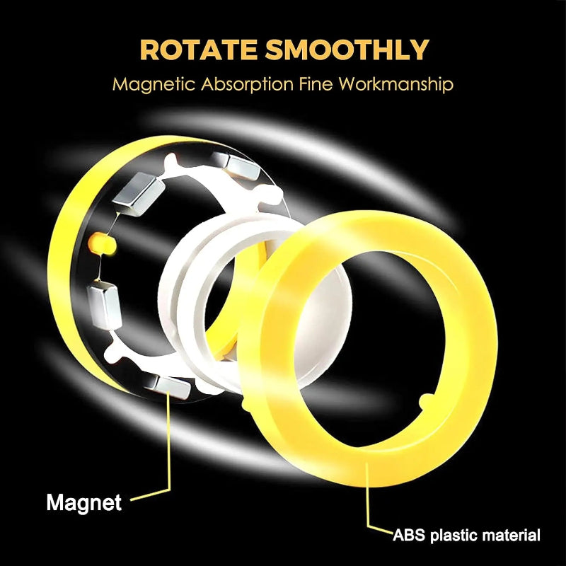 Kletshuts™ FidgetRing 1+1 GRATIS: Stressavlastande Fidget Magnetisk Snurrring Leksak
