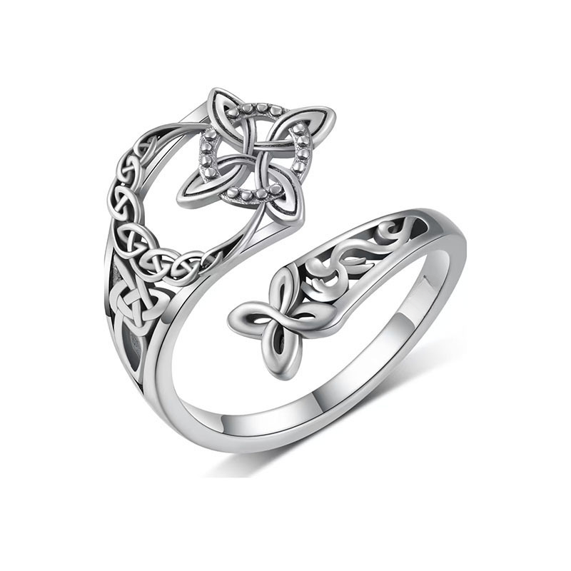 Jewelance™ KnotRing 1+1 GRATIS: Vintage-inspirerad justerbar minimalistisk keltisk knutring
