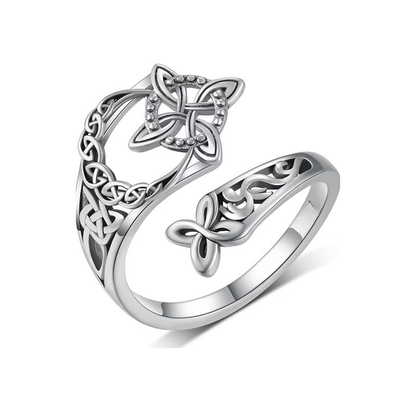 Jewelance™ KnotRing 1+1 GRATIS: Vintage-inspirerad justerbar minimalistisk keltisk knutring