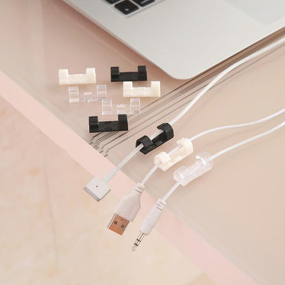 GlideHold® WireClamps 1+1 GRATIS: Självhäftande Enkel Kabelorganisation Trådklämmor