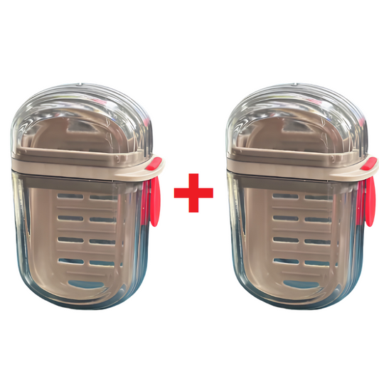 GlideHold® SoapHolder 1+1 GRATIS: Premium Bärbar Resetvålhållare med Dräneringsbricka