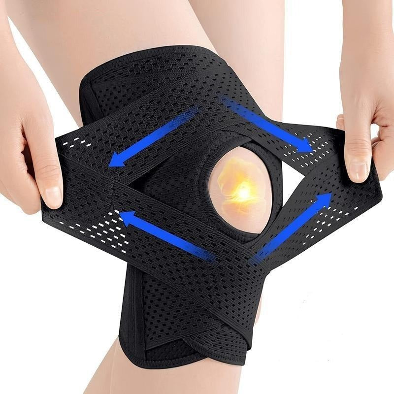 KneeGuard 1+1 GRATIS - Justerbart Knäskydd med Kompression Och Skyddssleeve