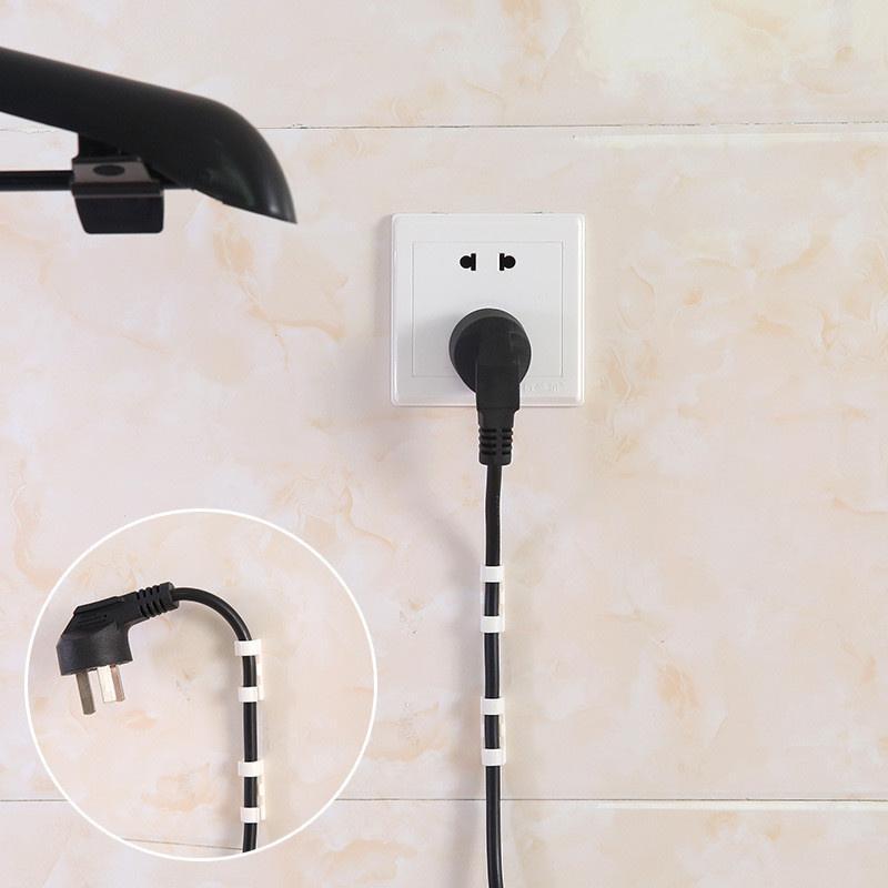GlideHold® WireClamps 1+1 GRATIS: Självhäftande Enkel Kabelorganisation Trådklämmor
