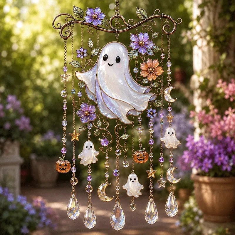 HalloweenChime - Spooky Seasonal Sun Catcher Charm Halloween Vindspel Dekor