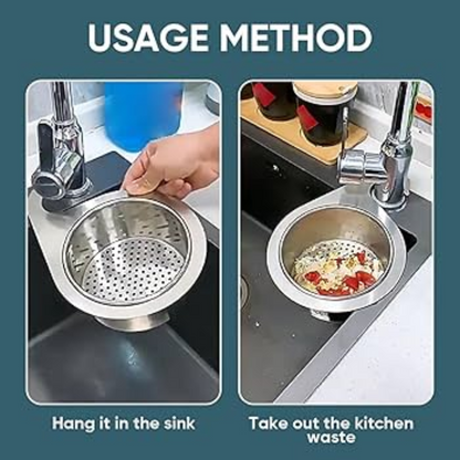Globetrek° SinkStrainer 1+1 GRATIS: Rostfritt Filter Svan Stil Diskho Sil