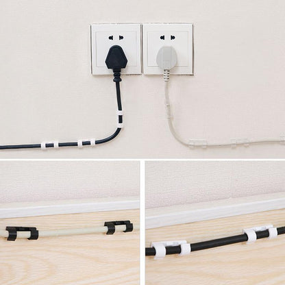 GlideHold® WireClamps 1+1 GRATIS: Självhäftande Enkel Kabelorganisation Trådklämmor