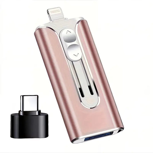 USBDrive - Kompakt Och Hållbar Multi‑Enhet 4‑I‑1 USB-Minnespenna