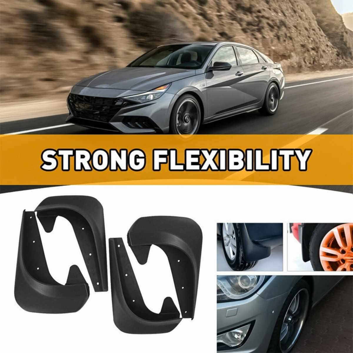 MudGuards: Kraftiga Flexibla Universella Bil-Stänkskydd