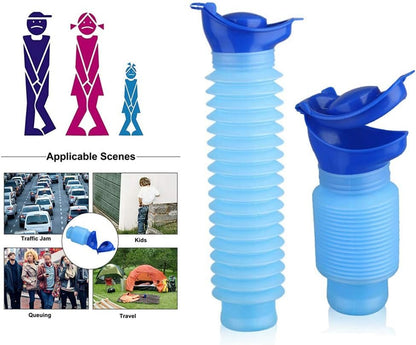 CollapsibleUrinal 1+1 GRATIS: Unisex Bärbar Nödsituation Sammanfallande Urinalverktyg