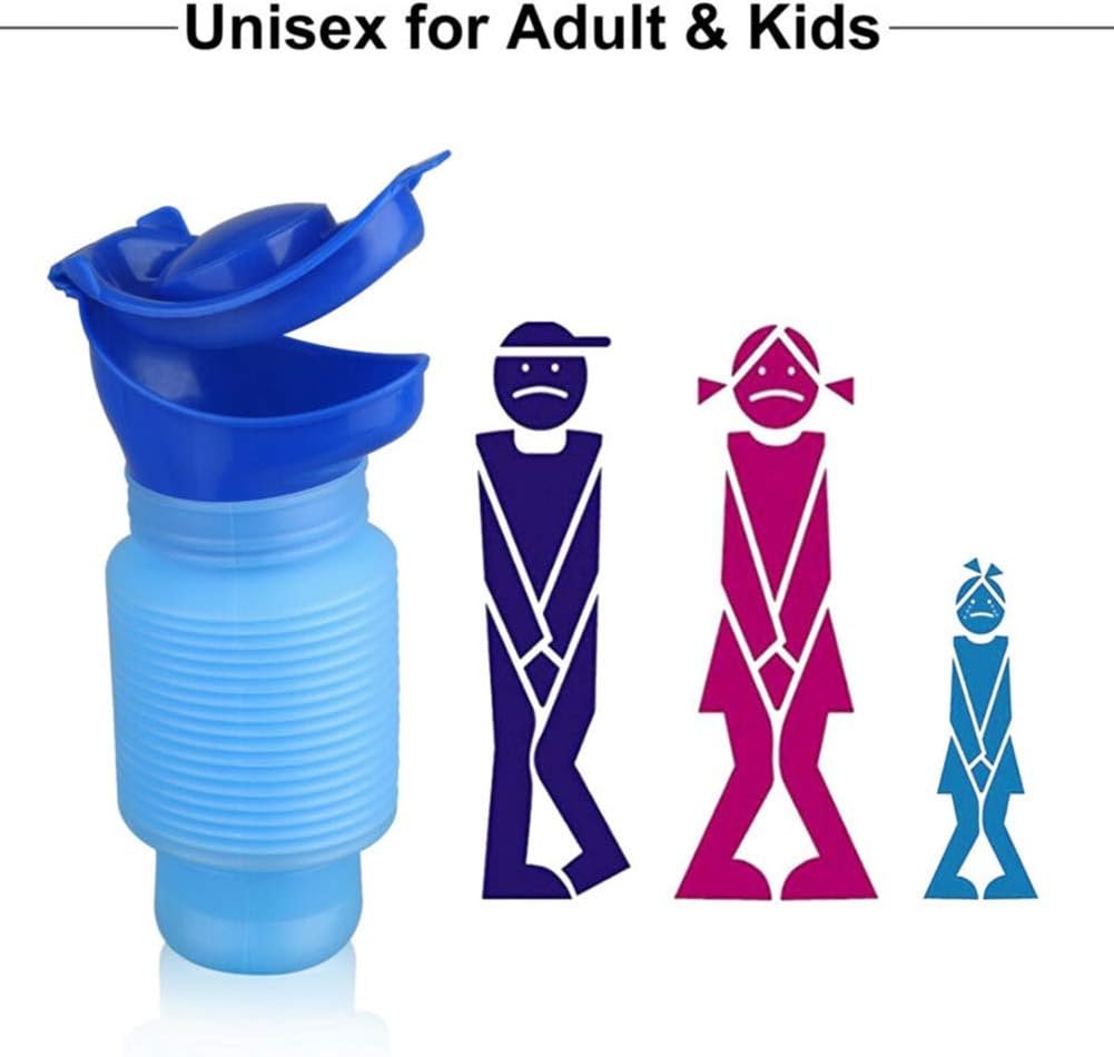 CollapsibleUrinal 1+1 GRATIS: Unisex Bärbar Nödsituation Sammanfallande Urinalverktyg