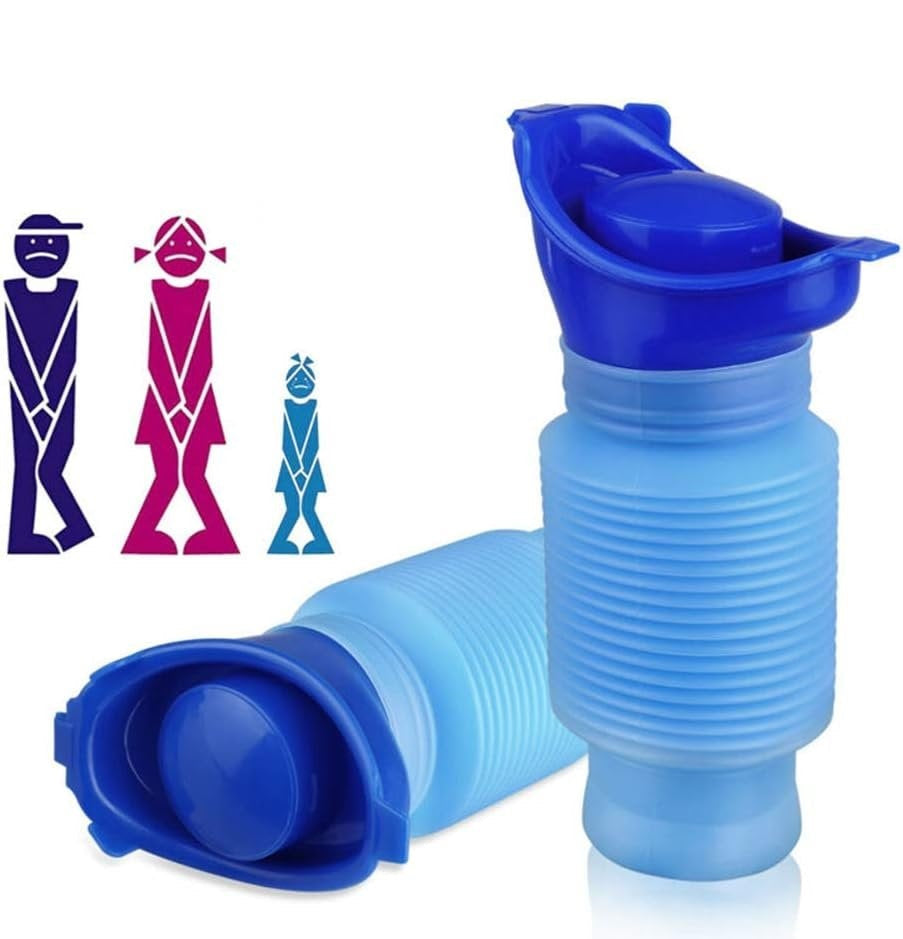 CollapsibleUrinal 1+1 GRATIS: Unisex Bärbar Nödsituation Sammanfallande Urinalverktyg