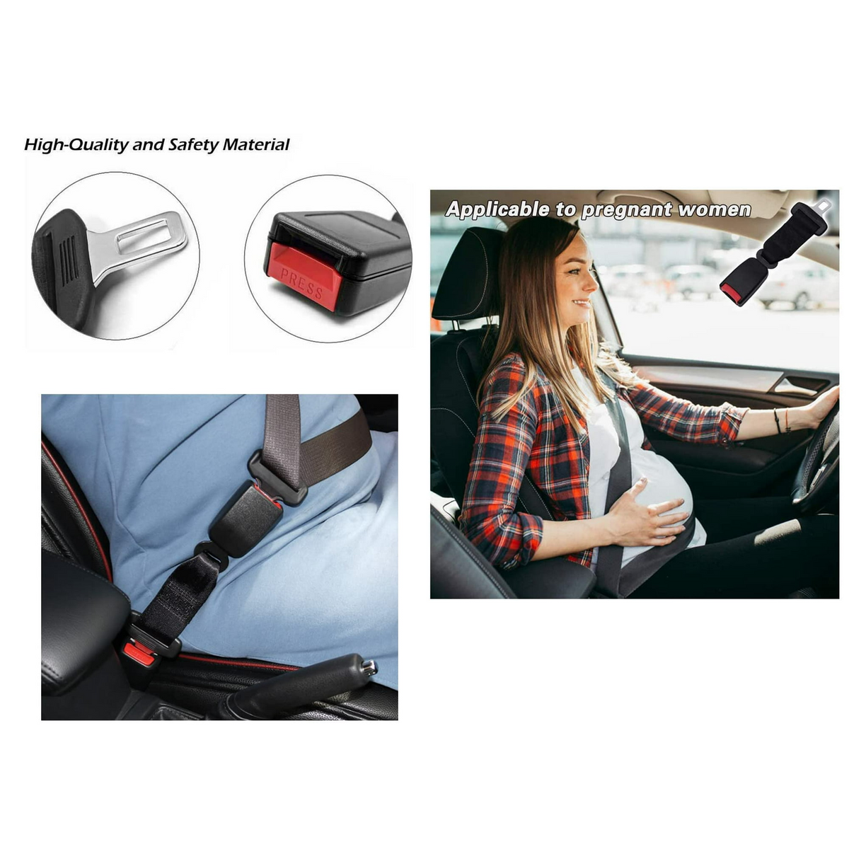 SeatBeltPro 1+1 GRATIS: Premium Lätt Passform Bil Säte Bälte Förlängare