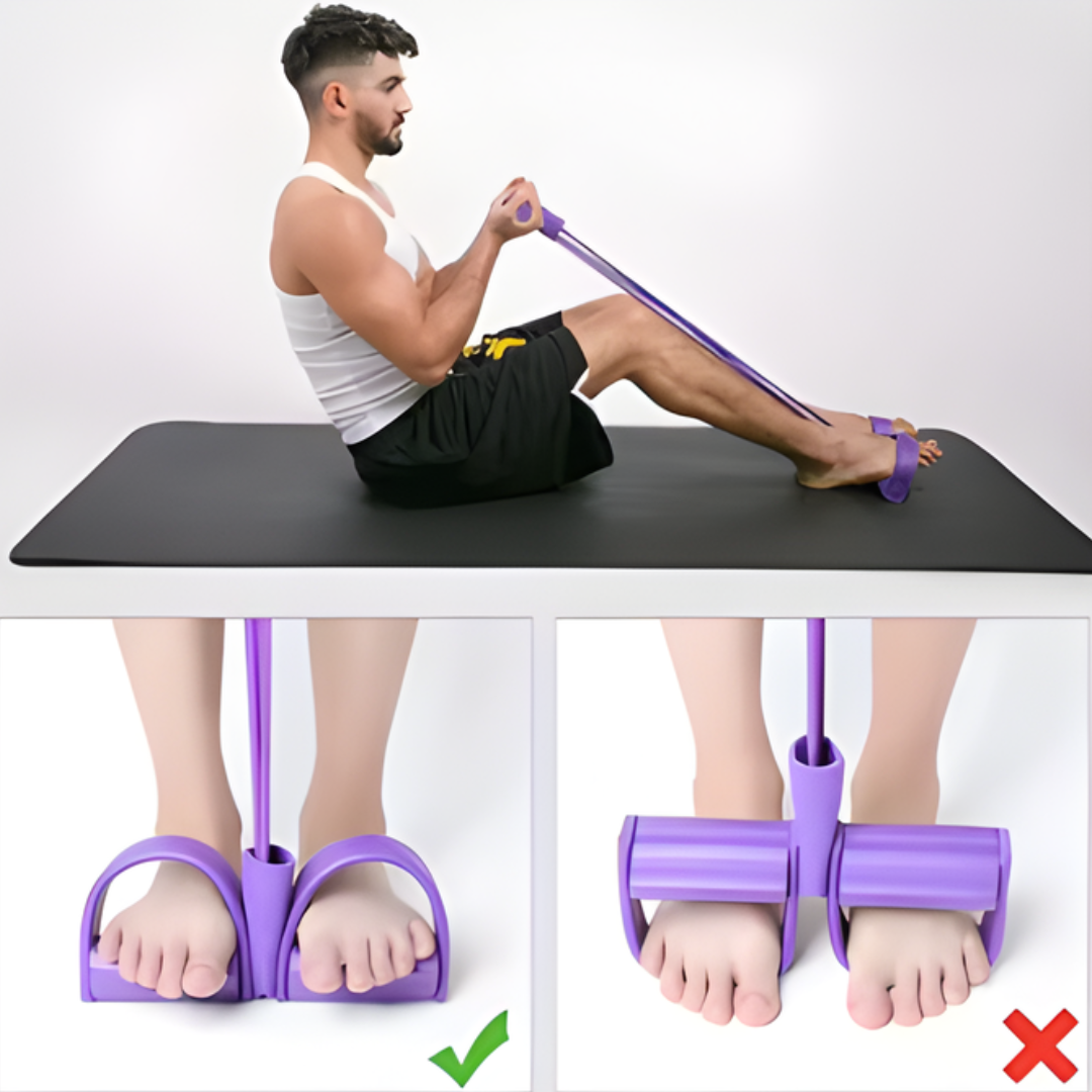 BandTrainer 1+1 GRATIS: Elastisk Lättanbära Fitnesspedalbandstränare