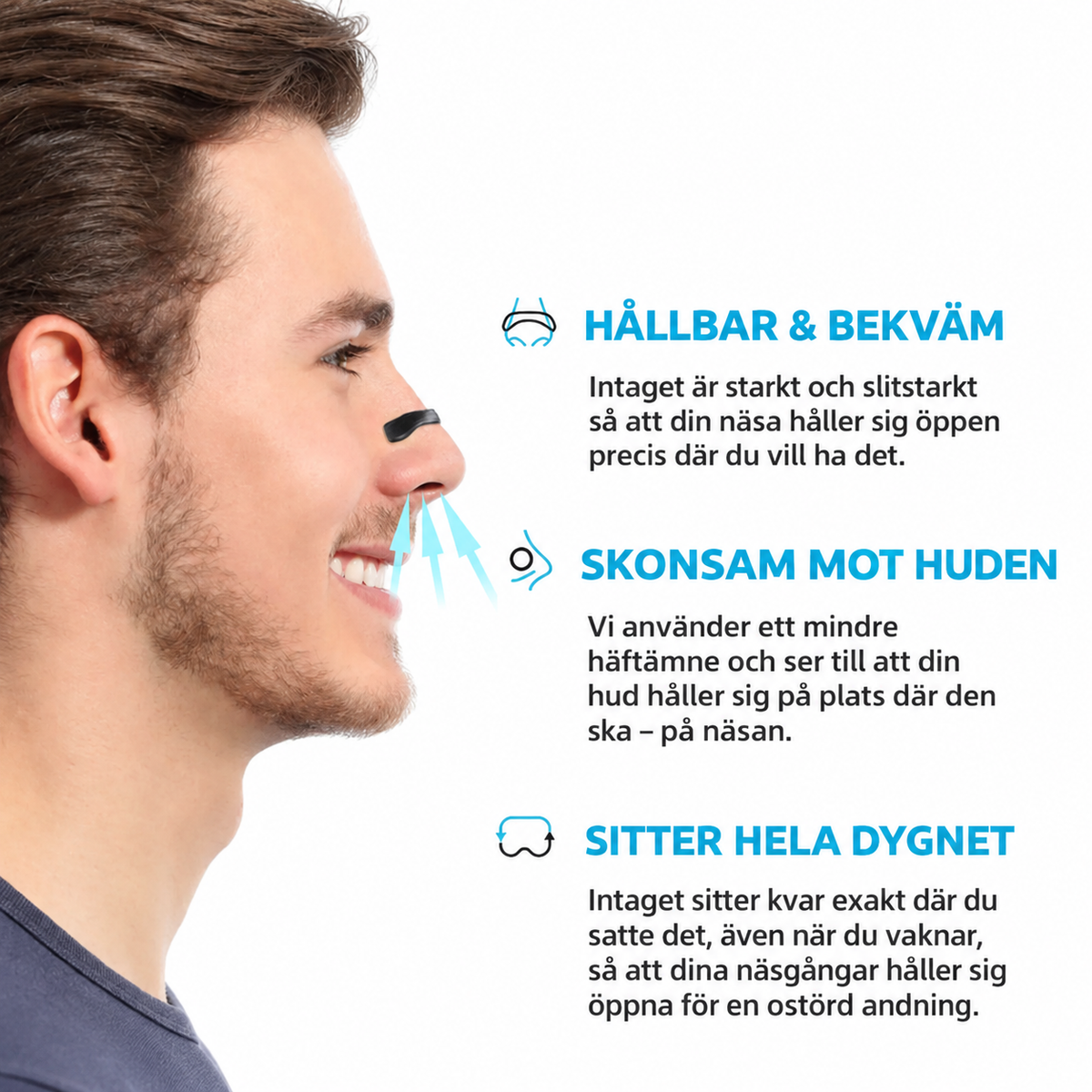 AirFlow 1+1 GRATIS: Bättre Andningshjälp Och Sömnstöd Näsdilator Kit