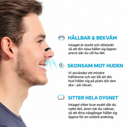 AirFlow 1+1 GRATIS: Bättre Andningshjälp Och Sömnstöd Näsdilator Kit