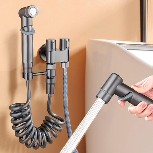 Globetrek° PremiumBidet - Lätt Installation Dubbelventil Handhållen Premie Bidet Uppsättning