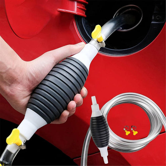 TransferPump 1+1 GRATIS - Lättanvänd Manuell Siphon Bränslepump Vätskeöverföringsslang