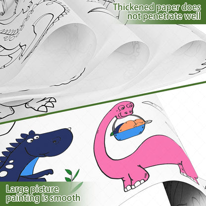 Kletshuts™ ColoringRolls 1+1 GRATIS: Barnens Kreativa DIY Pappersritning Och Färgläggningsrullar
