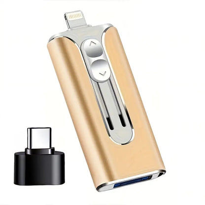 USBDrive - Kompakt Och Hållbar Multi‑Enhet 4‑I‑1 USB-Minnespenna