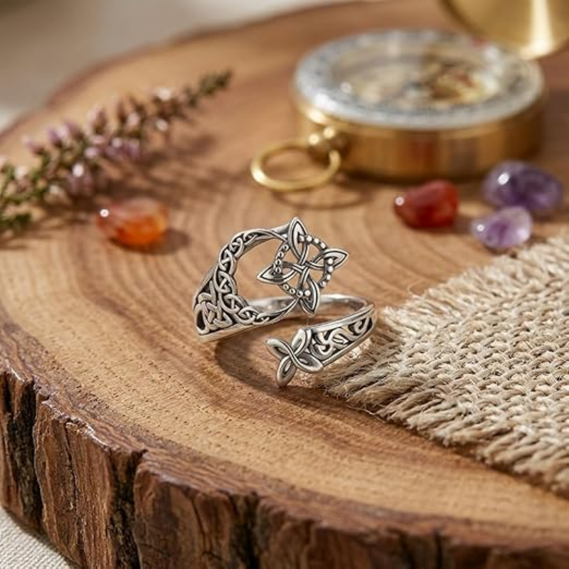 Jewelance™ KnotRing 1+1 GRATIS: Vintage-inspirerad justerbar minimalistisk keltisk knutring