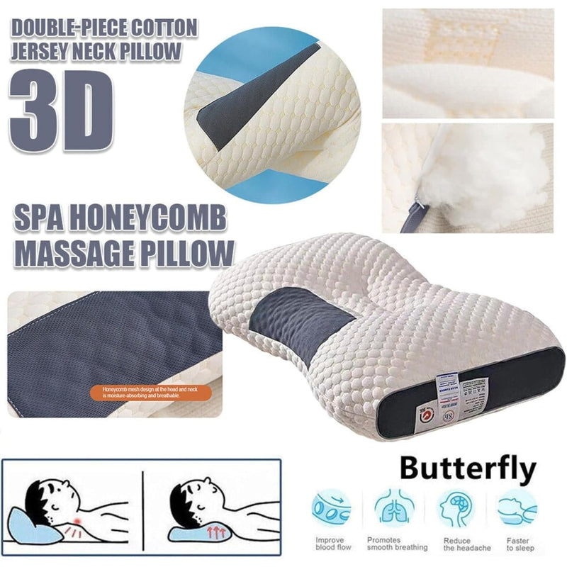 ContourPillow - Nackstöd Smärtlindring Bekväm Sömn Konturpude