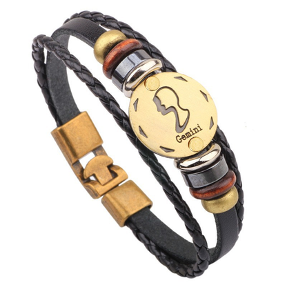 Jewelance™ ZodiacBracelet 1+1 GRATIS: Justerbart Vintage Charm Stjärntecken Armband