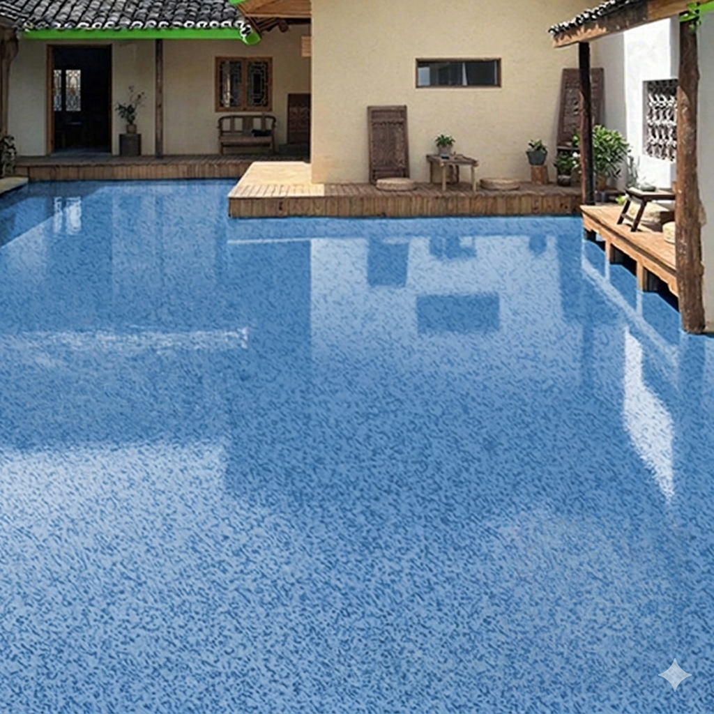 FloorCoating: Elegant Glansig Finish Golv Marmor Utseende Epoxy Beläggning